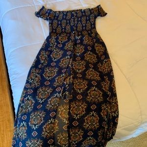 off shoulder dress/ romper